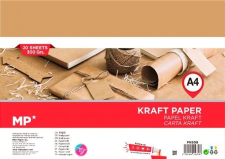 Papír A4 kraftový 20l 300gr PN308
