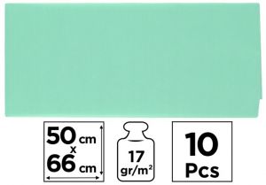 Papír hedvábný 50x66 10ks mentolový PN221-12
