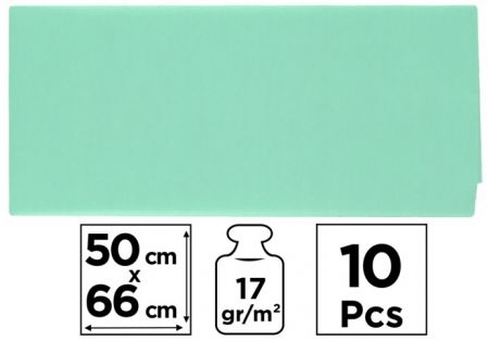 Papír hedvábný 50x66 10ks mentolový PN221-12