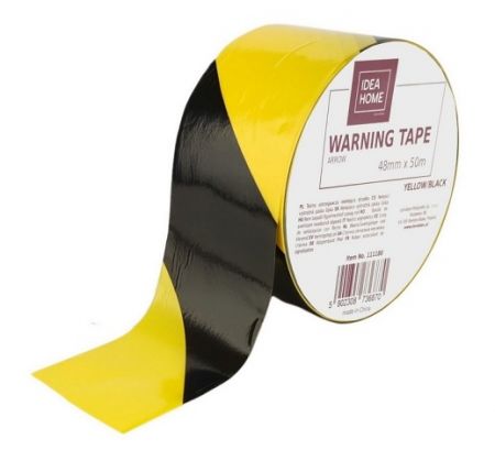 Páska výstražná nelepící žluto černá pruh 48 x 50 111180