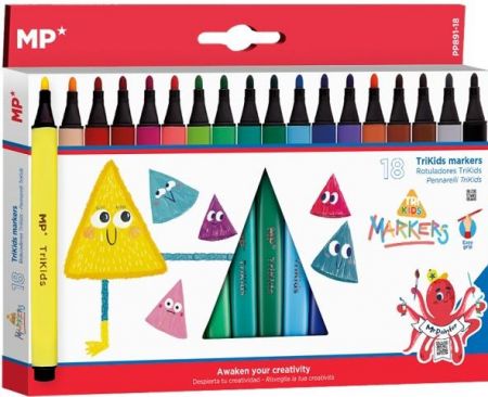 Popisovače MP jumbo Trikids 18ks PP891-18