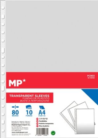 Prospektový obal A4 80µm čirý 10ks PC903