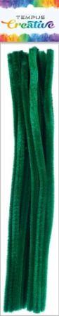 Drát plyšový 30cm zelený tmavý 20ks