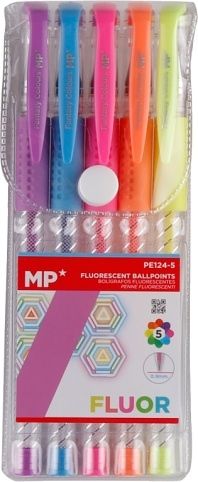 Popisovač gel fluo 5ks PE124-5