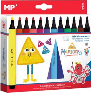 Popisovače MP jumbo Trikids 12ks PP891