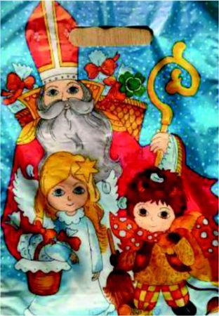 Taška mikulášská 34 x 24 Mikuláš, čert a anděl