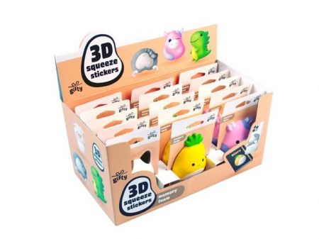 Gifty - 3D sqeeze stickers - mix 2
