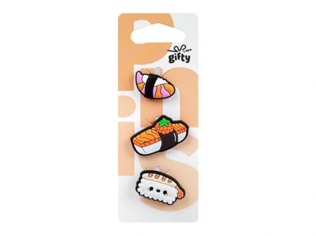 Gifty - Silikonová sada 3 pinů sushi