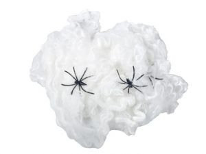 Pavučina svítící s pavouky 28g