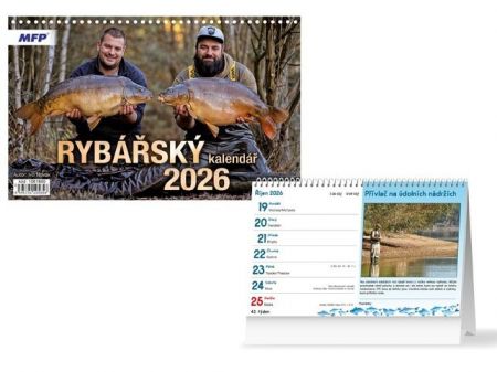 Kalendář 2026 stolní Rybářský