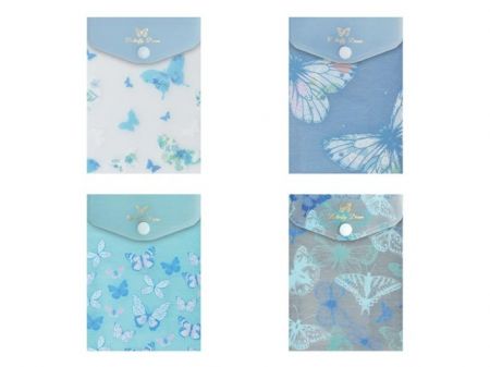 Složka M druk A6 PP Motýli modrá