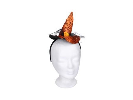 Set karneval W032041 - čarodějnická čelenka s ozdobou
