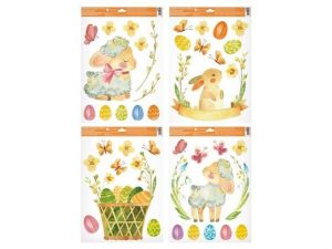 Okenní fólie 6917 s glitry Velikonoční 30 x 42 cm