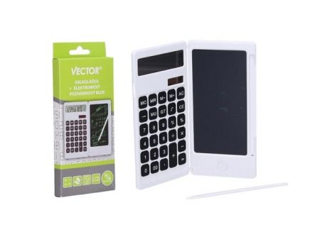 Kalkulačka W046926 + elektronický poznámkový blok VECTOR