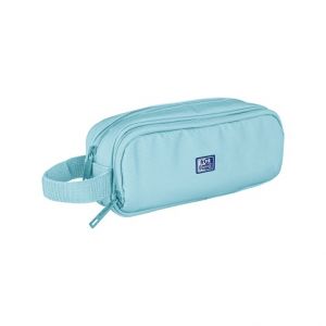 Oxford - Pouzdro dvojité Oxford světle modré