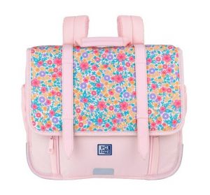 Oxford - Taška školní, Oxford květinky růžová