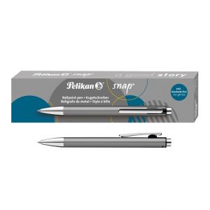 Pelikan - Pero kuličkové K10 šedé Snap Metalic