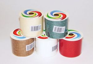 Dekorativní stuha jutová jednobarevná 6,3x270cm (978506)