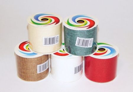 Dekorativní stuha jutová jednobarevná 6,3x270cm (978506)