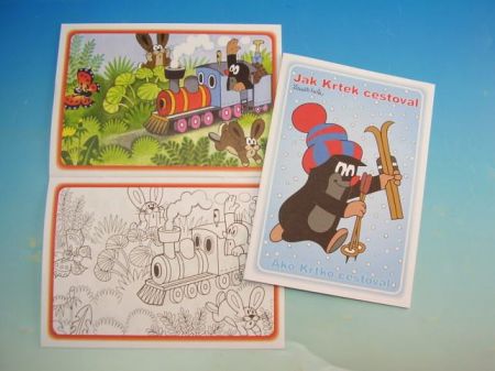 Omalovánky A5 Jak krtek cestoval Zd.Miler