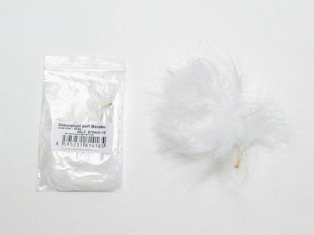 Peří MARABU 10ks bílé 876400-10