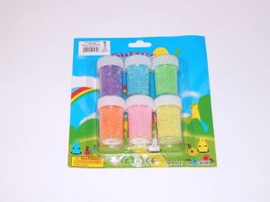 Sypké glitry 6 barevných dóziček