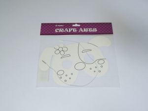 Škraboška k vybarvení - pes (171257)