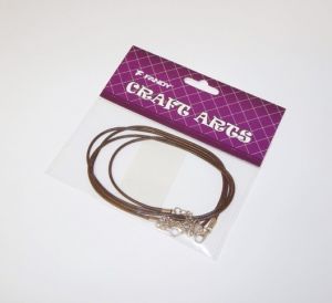 Šňůrka na výrobu náhrdelníku se zapínáním hnědá 176027