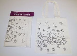 Taška plátěná k vybarvení - holčička (170333)