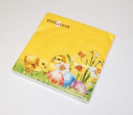 Ubrousky PAW TETE L (20ks)Kuřátka s Narcisem /TL257837