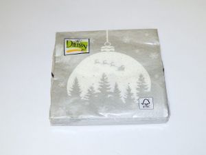 Ubrousky vánoční stříbrné SD_GW_023104