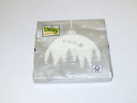 Ubrousky vánoční stříbrné SD_GW_023104