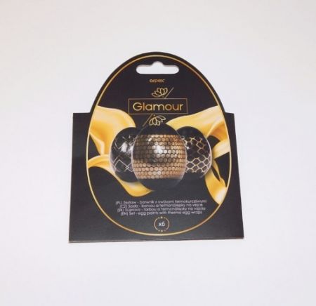 Velikonoční termokošilky 6 ks Glamour Black