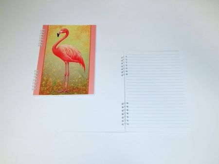 Zápisník A5 spirála Plameňák