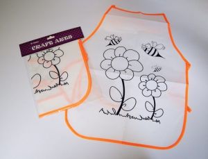 Zástěrka na VV k vybarvení - kytka (171413)