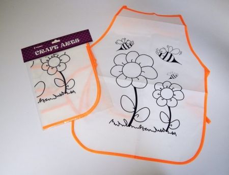 Zástěrka na VV k vybarvení - kytka (171413)