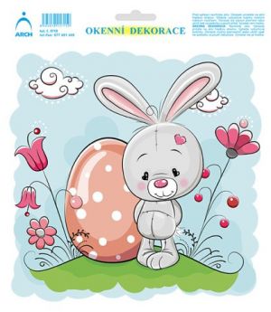 Dekorace okenní - zajíček na louce (5715)