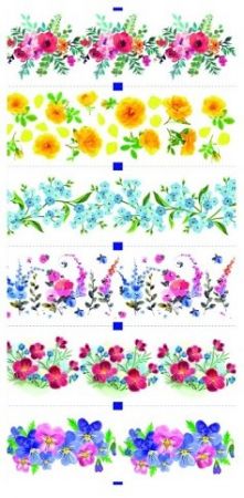 Dekorace smršťovací na vejce, květiny (7756)