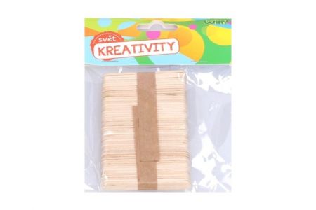 Dřívka 6,5x1 cm, 50ks (W045911)