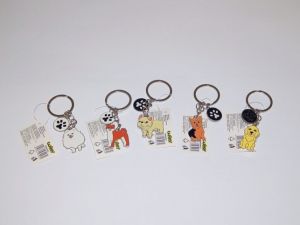 Klíčenka tlapka + pes W054523