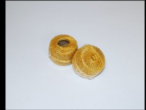 Kordonetka zlatá 1 mm 20 m se zlatou nití