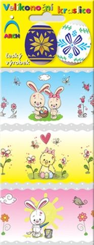 Košilka - smršťovací dekorace na vejce – králíčci 6ks (540)