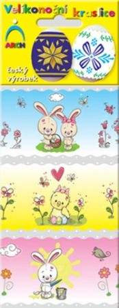 Košilka - smršťovací dekorace na vejce – králíčci 6ks (540)