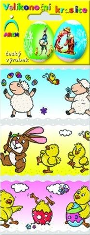 Košilka - smršťovací dekorace na vejce – veselé obrázky 6ks (533)