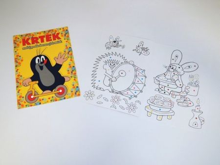 Maluj podle teček Krtek