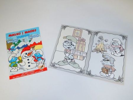 Maluj vodou Šmoulové zimní