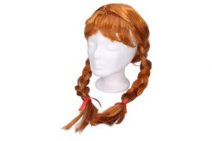 Maska Paruka zrzavá s copánky / 003135
