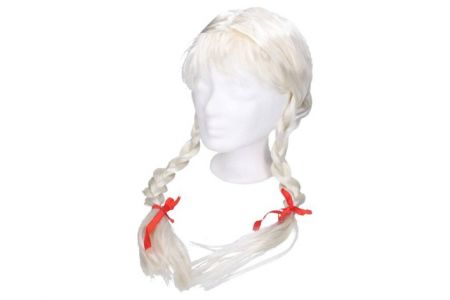 Maska Paruka blond s copánky / 003136