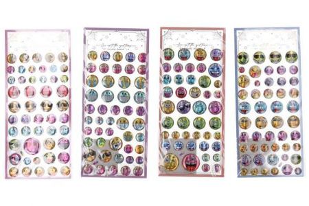 Nálepky obličej mix W054001