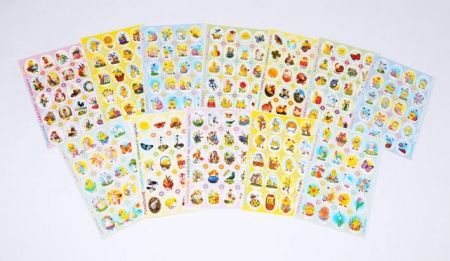 Obtisky glitr barevné 511,512, samolep.